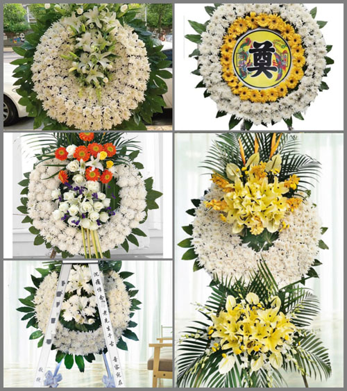 安徽芜湖市南陵县何湾镇何湾村花圈速递